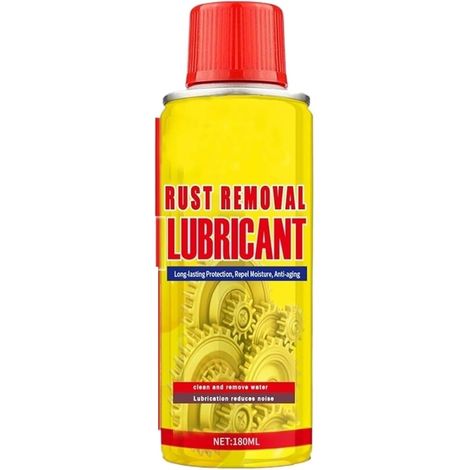 Lubricante removedor de óxido de acción rápida en aerosol Lubricante removedor de óxido 2 en 1, piezas, aerosol de acción rápida para metal, fórmula multiusos de 6.1 oz
