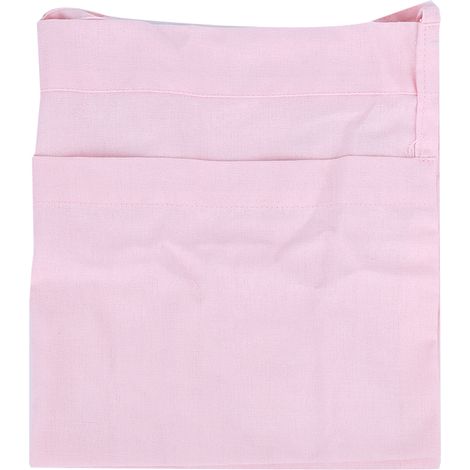 Sac de rangement suspendu pour lit bébé, couches, anneaux de dentition et jouets - Rose - 49,5 cm x 28,5 cm (1/5)