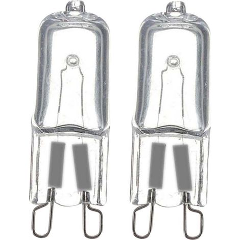 Ampoule G9, lampe halogène G9 à intensité variable, blanc chaud 2800K (33W 460 Lumen, 10 PCS) [Classe énergétique F]