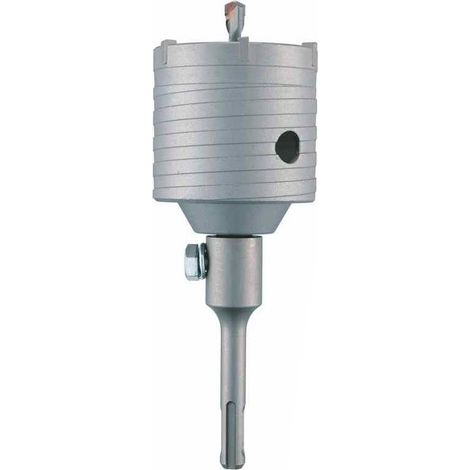 Scie Cloche Trépan Renforcé et Pointes Carbure - Béton et Maçonnerie 130° D. 25 x Lt. 85 x Lu. 65 mm x Q. SDS+ x Z4 - Diamwood
