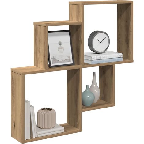 Wandregal Artisan-Eiche 80x15x78,5 cm Holzwerkstoff