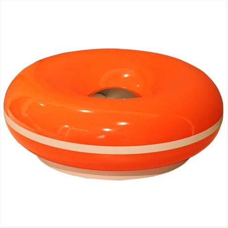 Lampe de table rechargeable USB, en forme de donut, à intensité variable, 3 couleurs de lumière, pour chambre ou salon (1/5)
