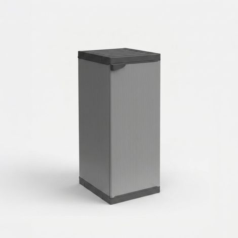 Armadio in resina 1 anta con ripiani da esterno Modular system (1/5)