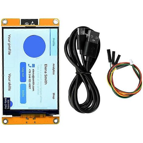 Carte de développement ESP32 WiFi Bluetooth 4 pouces 320x480 avec module ESP32-WROOM-32E intégré et pilote ST7796S (sans écran tactile) (1/5)