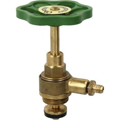 Tête pour soupape à passage direct 3/4" avec purge et broche montante
