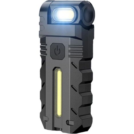 Wiederaufladbare Mini-LED-Arbeitsleuchte, wasserdicht, magnetisch, für Arbeit, Wandern, Nacht, Camping, Outdoor-Aktivitäten und Zuhause (1/5)