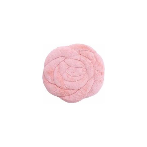 Lot de 2 coussins de chaise épais matelassés en forme de fleur, rose, intérieur/extérieur –