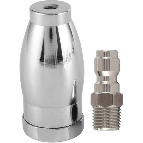 Buse turbo à pression, buse rotative moins en acier avec raccord 1/4 pouce, 3. (1/5)