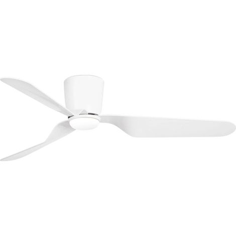 PEMBA Deckenventilator weiß mit Gleichstrommotor mit Licht