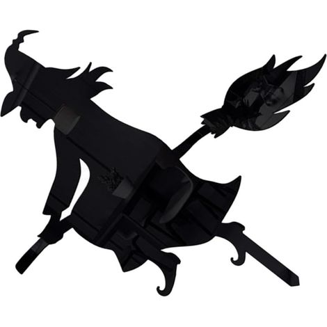 Gartendeko Bodeneingelassenes Ornament Hexen Silhouette aus