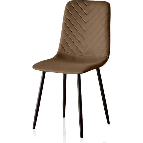 Set de 4 sillas tapizadas tortora 44x41x88