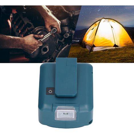 Adaptateur d'alimentation LED USB double avec batterie lithium et convertisseur de charge 14.4‑18V