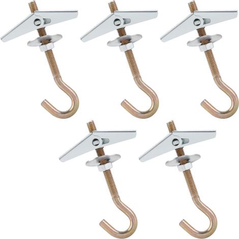(5Pcs)Crochet Plafond,M6,85mm Crochet Fixation Plafond,Crochet Lustre Plafond (1/5)