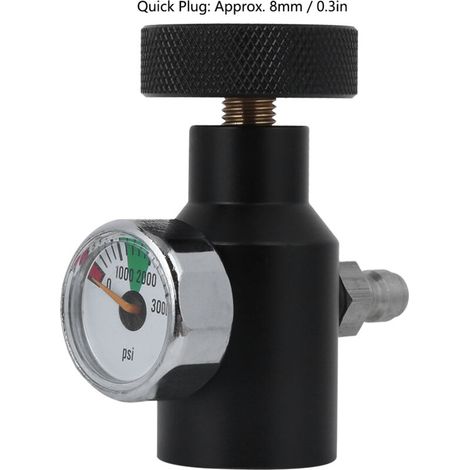 CO2-Nachfülladapter für SodaStream, Anschluss und Regler 0-3000 psi