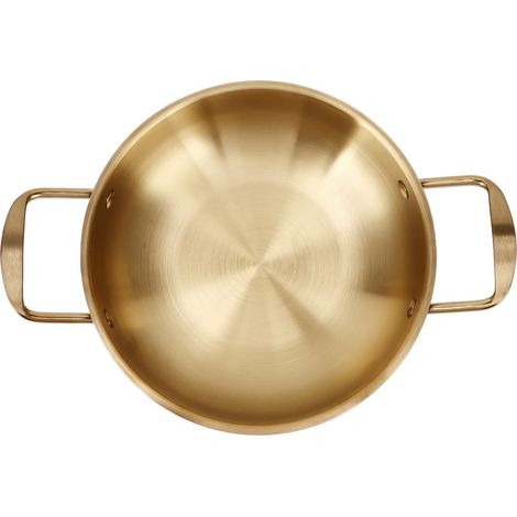 Casserole Coréenne en Acier Inoxydable pour Ramen, Marmite à Nouilles Portable 18cm pour Cuisine (1/5)