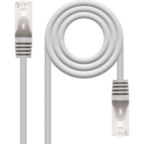 10.20.0815 Câble/Cordon réseau RJ45 Nanocable Catégorie 6 FTP (F/UTP) Droit 15m (Gris) (1/3)