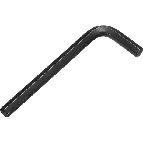 Clé hexagonale 6 mm en acier au carbone 45 en forme de L - Outil de réparation pour la maison, le vélo, la moto, la réparation - Noir (1/5)