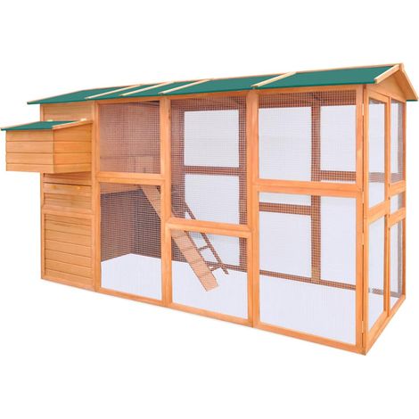 Maison Exclusive - Hühnerstall Holz 295x163x170 cm