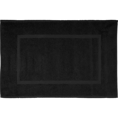 Tapis de Bain uni 45x70 cm - Confort & Absorption - 45x70cm - Noir