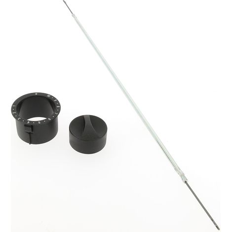 Bouton de commande + tige pour chauffage (1/4)