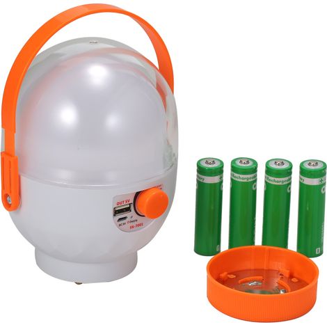 Lanterne camping FA-7001 à LED – Piles – Urgence/Ouragan/Randonnée – Intérieur/Extérieur (1/5)