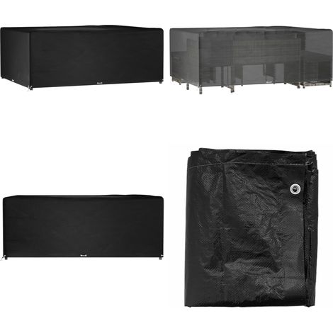 Funda para muebles de jardín 16 ojales rectangular 300x250x90cm - Funda para ratán - Protección para muebles