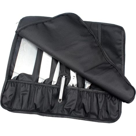 Étui à Couteaux de Chef Sacs à Couteaux pour Chefs Sac Professionnel Sac à Couteaux en Tissu Oxford Boîte à Outils de Chef Porte-Couteau à Main/épaule pour la Cuisine à (1/5)