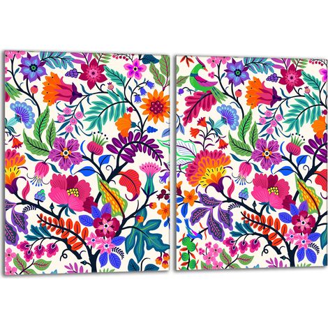 Protector de cristal para estufa 2x40x52 Flores (1/5)