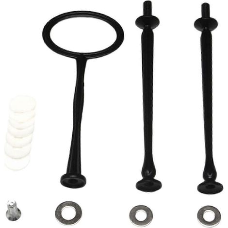 Support à gâteau avec poignée, accessoires de fixation, présentoir à gâteaux et desserts en métal, tige métallique pour usage quotidien, fêtes, anniversaires.-black (1/5)