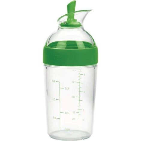 Shaker à vinaigrette compact Good Grips, bouteille transparente verte (1/4)