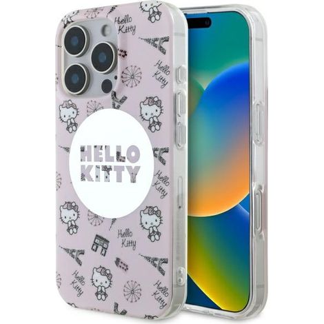 Hello Kitty IML All Over Paris MagSafe - iPhone 16 Pro Hülle (Pink) (1/5)