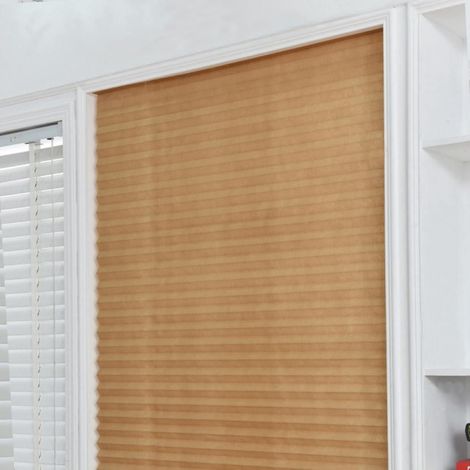 Store Shade - Cordless Pleated Blackout Blind - Cut to Size for Windows - Non-Woven Fabric - Indoor Use for Bedroom Office Home - 2 Units (1/5)