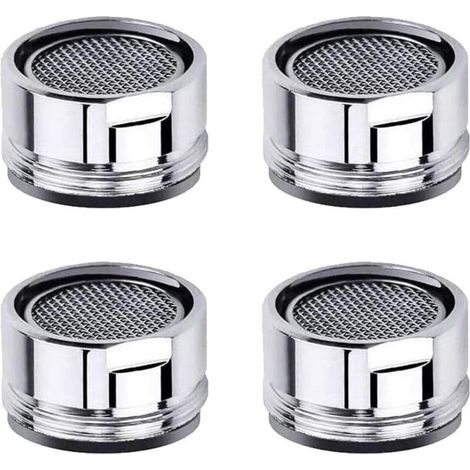 Ersatzteile für den Luftsprudler von Küchenspülenarmaturen mit Messinggewinde, Filter und Dichtung für Küche und Bad – 4er-Pack