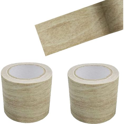 2 Rouleau Ruban Adhésif Imitation Bois De Gris Clair De 8 Cm  4,57 M  Gros Scotch,Ruban Effet Bois de Réparation de Meubles Ruban Adhésif Réaliste de Réparation pour Portes, Sols, Plinthe (1/5)