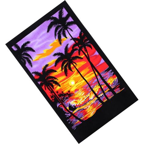 Unisex Absorbent Cotton Beach Towel 180x105cm, Quick-Drying Bath Towel for Home and Yoga (1/5)