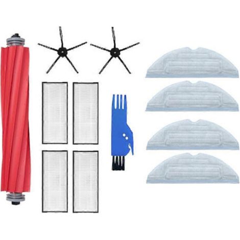 Lot de 12 accessoires pour aspirateur Roborock S7, S70, S75, S7Max, S7 Maxv Ultra, T7S Plus et S7 Pro Ultra : brosse principale, filtre pour la serpillière (1/5)
