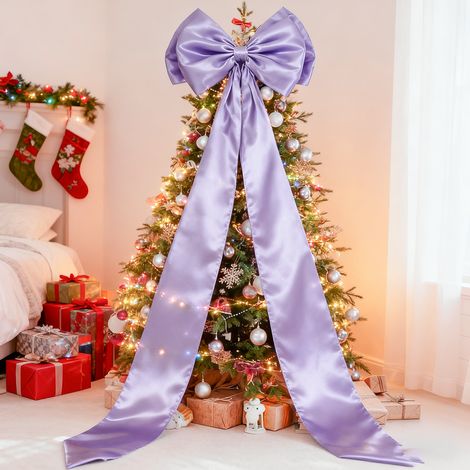 Décoration de nœud pour mariage pour décorations de sapin de Noël, grand nœud automne, fête, géant, Noël, décoration de Noël, 190 x 47 cm (1/5)