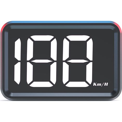 Compteur de vitesse numérique à affichage tête haute, GPS KM/H, pour voitures et camions, Plug and Play, grand écran haute définition (1/5)