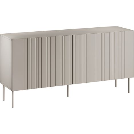 Aparador Evavese 100, Beige, 75x151cm, Número de puertas: 040cm, Aglomerado laminado, MDF