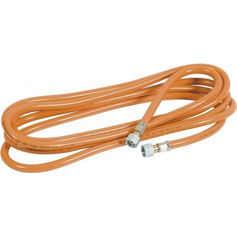 OSE Tuyau flexible d'alimentation gaz 4m pour désherbeur thermique Résistant aux flammes Raccords 4x11 DK6 Compatible propane et butane (1/4)