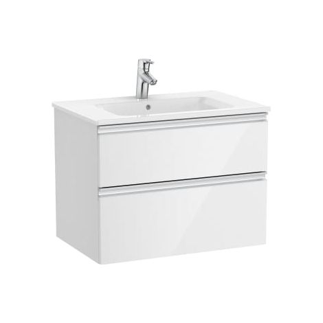 MUEBLE UNIK THE GAP 700X460 LAVABO BLANCO DOS CAJONES BLANCO