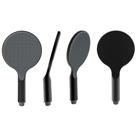 Pomme de douche ronde 140mm noir mat Apice - Bossini B00900073