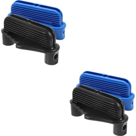 4pcs outil de suivi marqueur outil marqueur ligne centrale outil marqueur menuiserie instrument sonde centrale marqueur central en plastique (noir bleu)