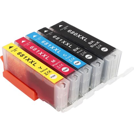 Professionelle Tintenpatrone für PIXMA TS706 TR7560 TR8560 TS6160 TS6260 Drucker, 5-Farben-Packung (Schwarz, Cyan, Magenta, Gelb) für den Bürogebrauch. (1/5)