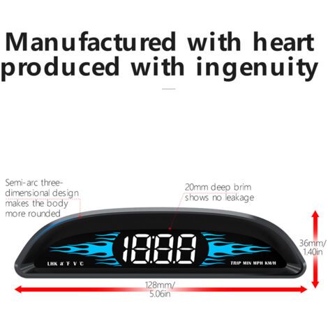 Neuer OBD-Tachometer, B2-Head-up-Display, Multifunktions-Diagnosescanner, sicheres Fahren (1/4)