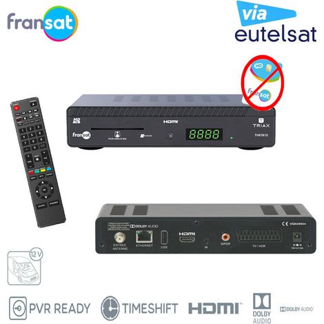 TRIAX RÉCEPTEUR THR 7610 HD FRANSAT (EUTELSAT 5° OUEST) (VENDU SANS CARTE) (1/4)
