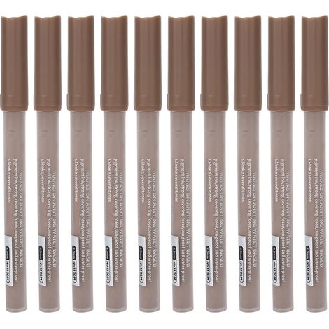 Lot de 10 marqueurs acryliques 1100M, pointe fine 1,0 mm, non toxiques, pour peinture sur pierre, céramique, verre, bois et toile - Couleur Deadwood (1/5)