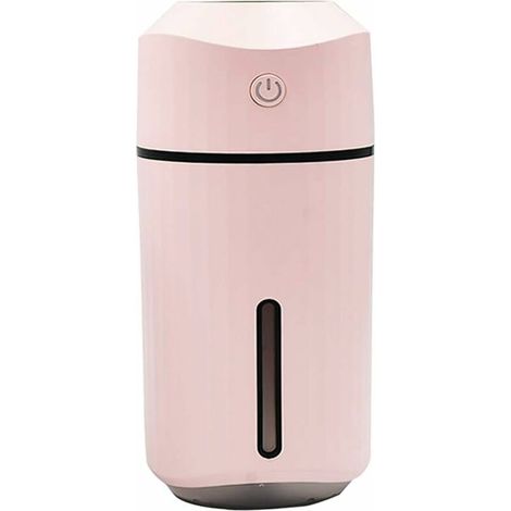 Mini Cool Brume Humidificateur,320ml Portable Air Ultrasonique Humidificateur d'air pour Chambre à Coucher Diffuseur Lumière LED Alimentation USB Waterless Auto Fermer-b (1/5)