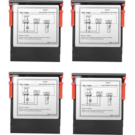 4X 220V / 30A La Sortie de Relais de Thermostat Du Contrôleur Rc-114M de Température de Digital -30-300 Degrés avec La Sonde de (1/5)