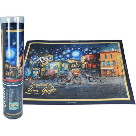 Carmani, tovaglietta in plastica, pz. Ispirata ai dipinti di Van Gogh (1/3)